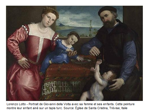 Giovanni delta Volta avec sa femme et ses enfants par Lorenzo Lotto